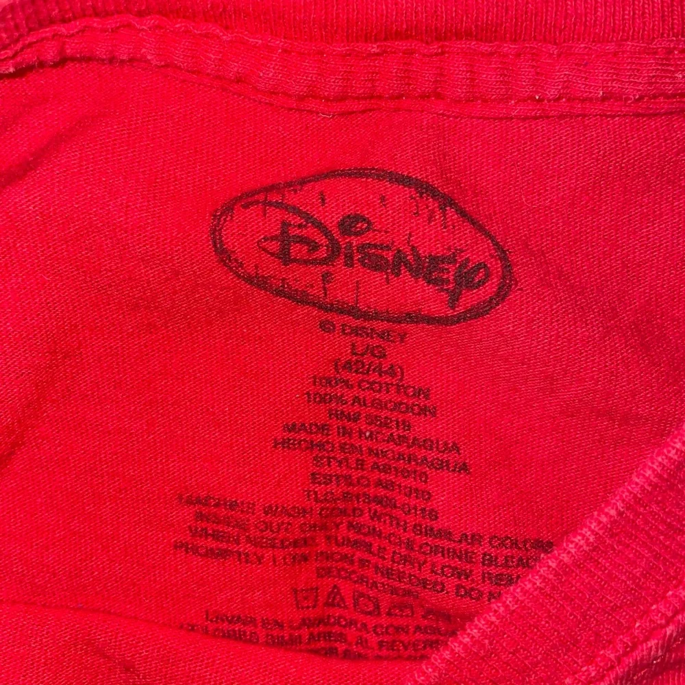 Y2K Disney Florida Fireworks Red Tee Mens Large - Picture 2 of 4